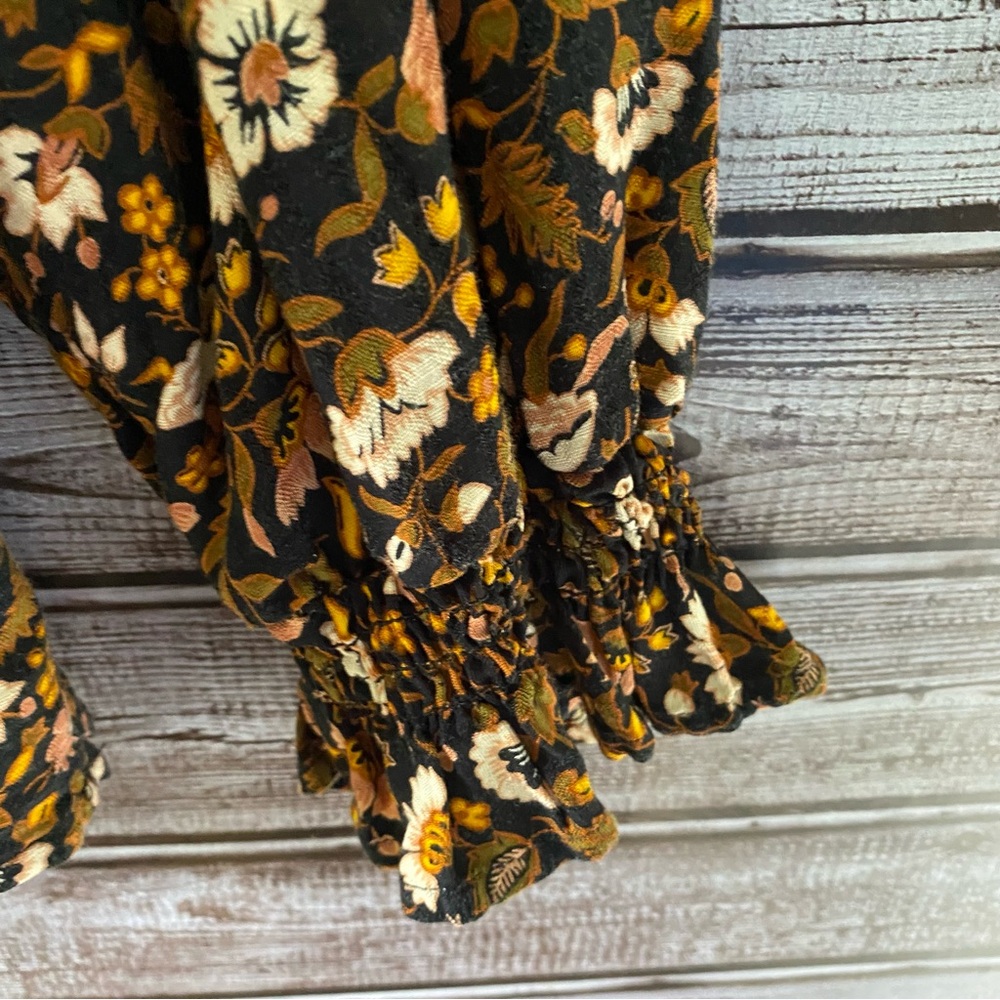 Knox Rose Women's‎ Floral Long-Sleeved Blouse Size L - Picture 4 of 6